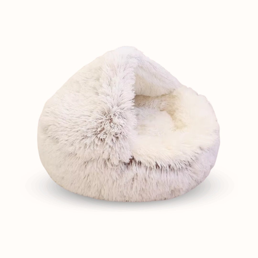 Pootjespret™ Luxe Kalmerend Slaapnest - Voor Katten & Kleine Honden