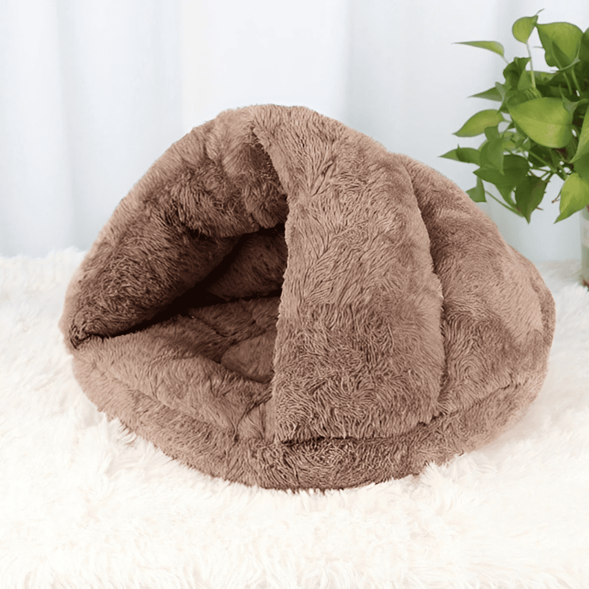 Pootjespret™ Kalmerend Zacht Grot Bed - Voor Katten & Kleine Honden
