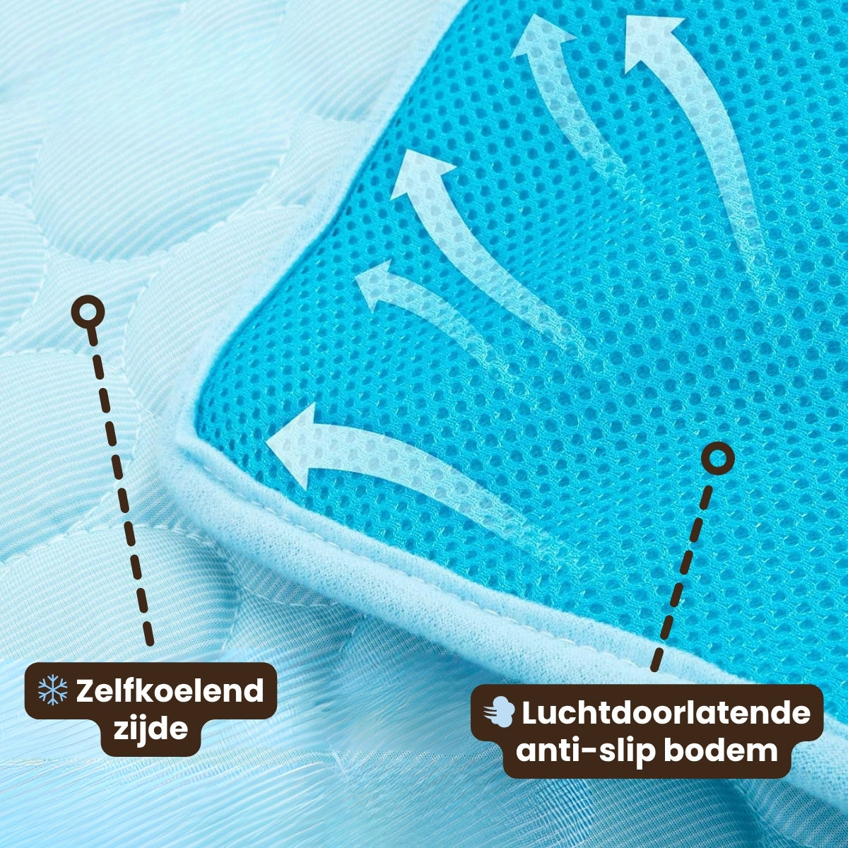 Pootjespret™ IcyNap - Zelfkoelende Ligmat voor Huisdieren