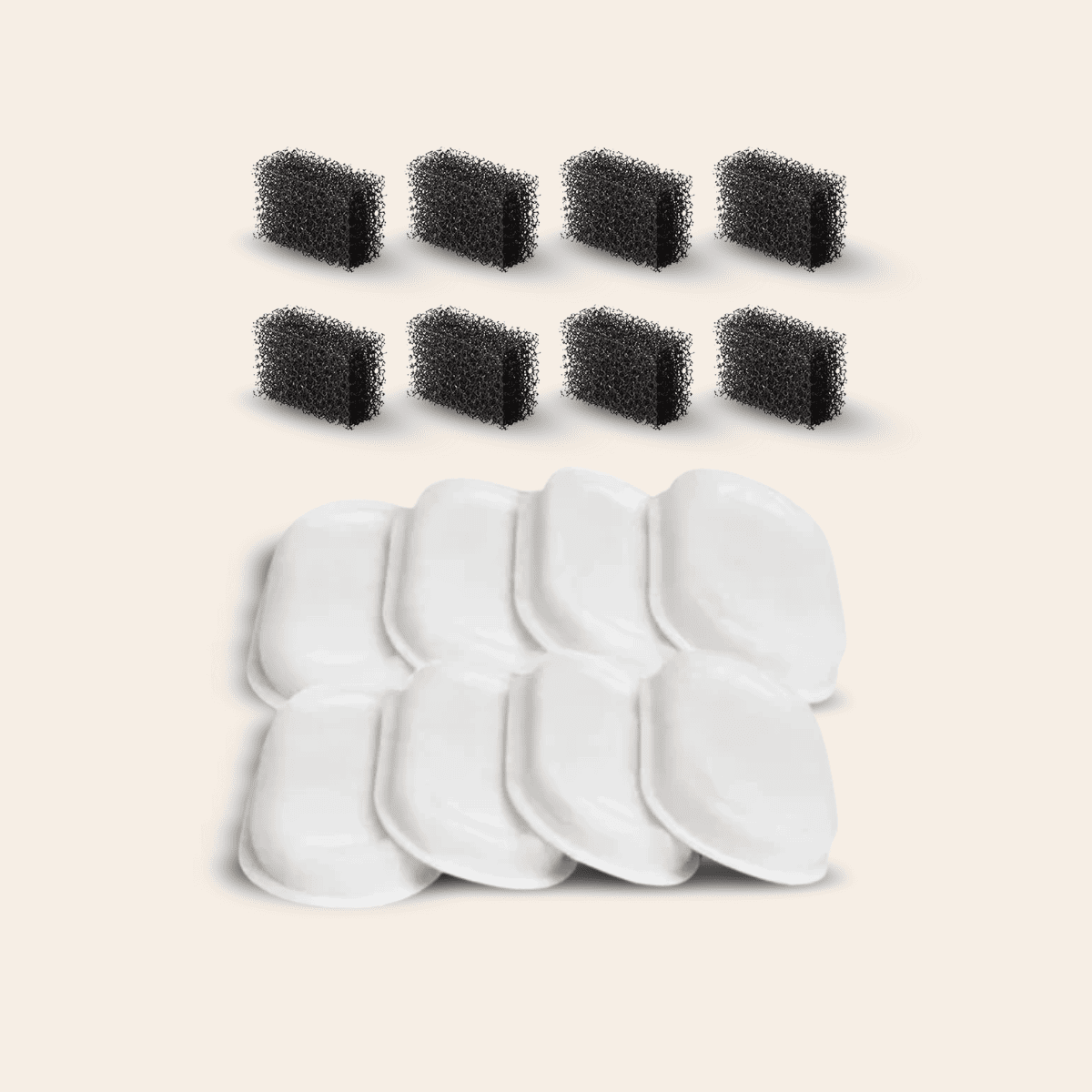 Pootjespret™ RVS Drinkfontein Navul Filters - 8-pack