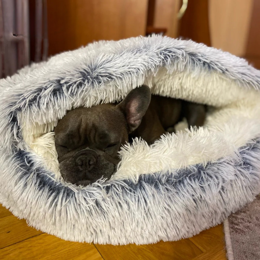Pootjespret™ Luxe Kalmerend Slaapnest - Voor Katten & Kleine Honden