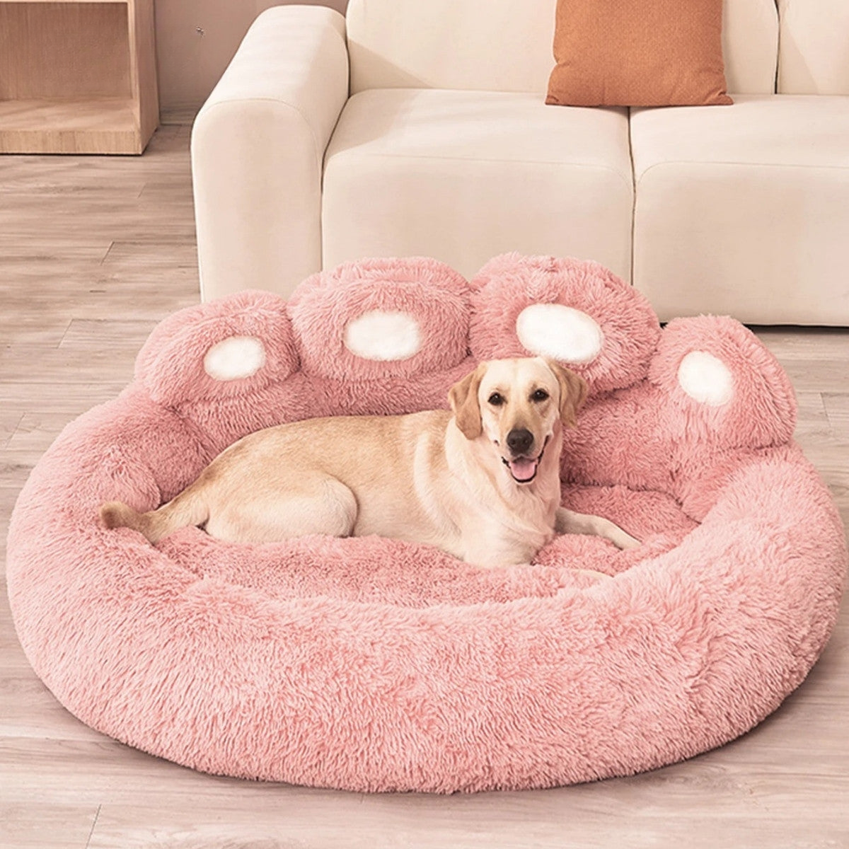 Pootjespret™ Luxe Pootvormige Slaapmand - Voor Honden & Katten