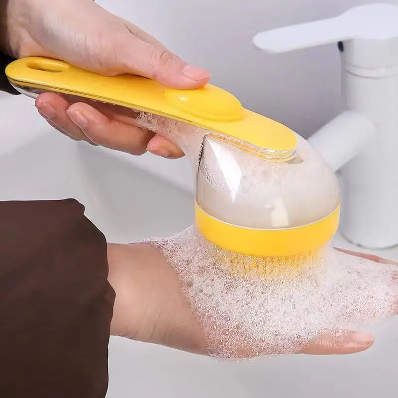 Pootjespret™ SoapyBrush - 2-in-1 Shampoo & Wasborstel voor Huisdieren