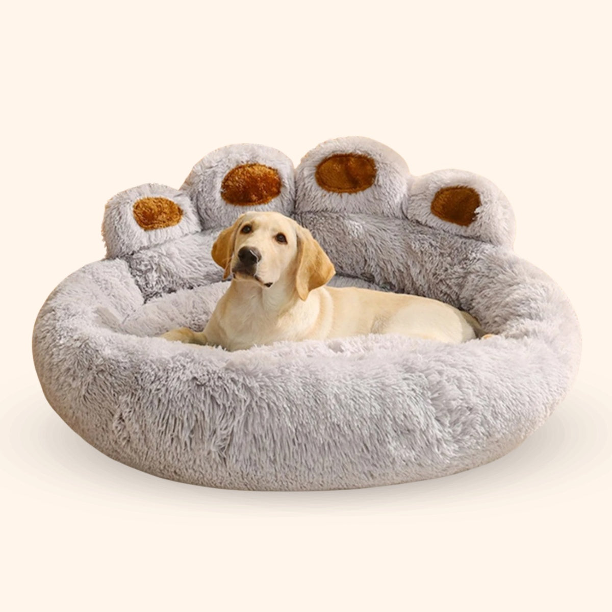 Pootjespret™ Luxe Pootvormige Slaapmand - Voor Honden & Katten