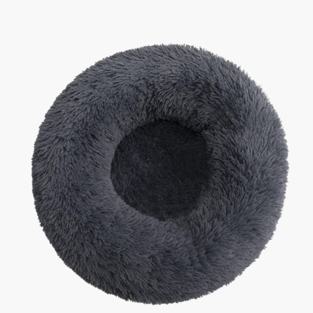 Pootjespret™ Pluche Donut Wolken Bed - Voor Katten & Kleine Honden