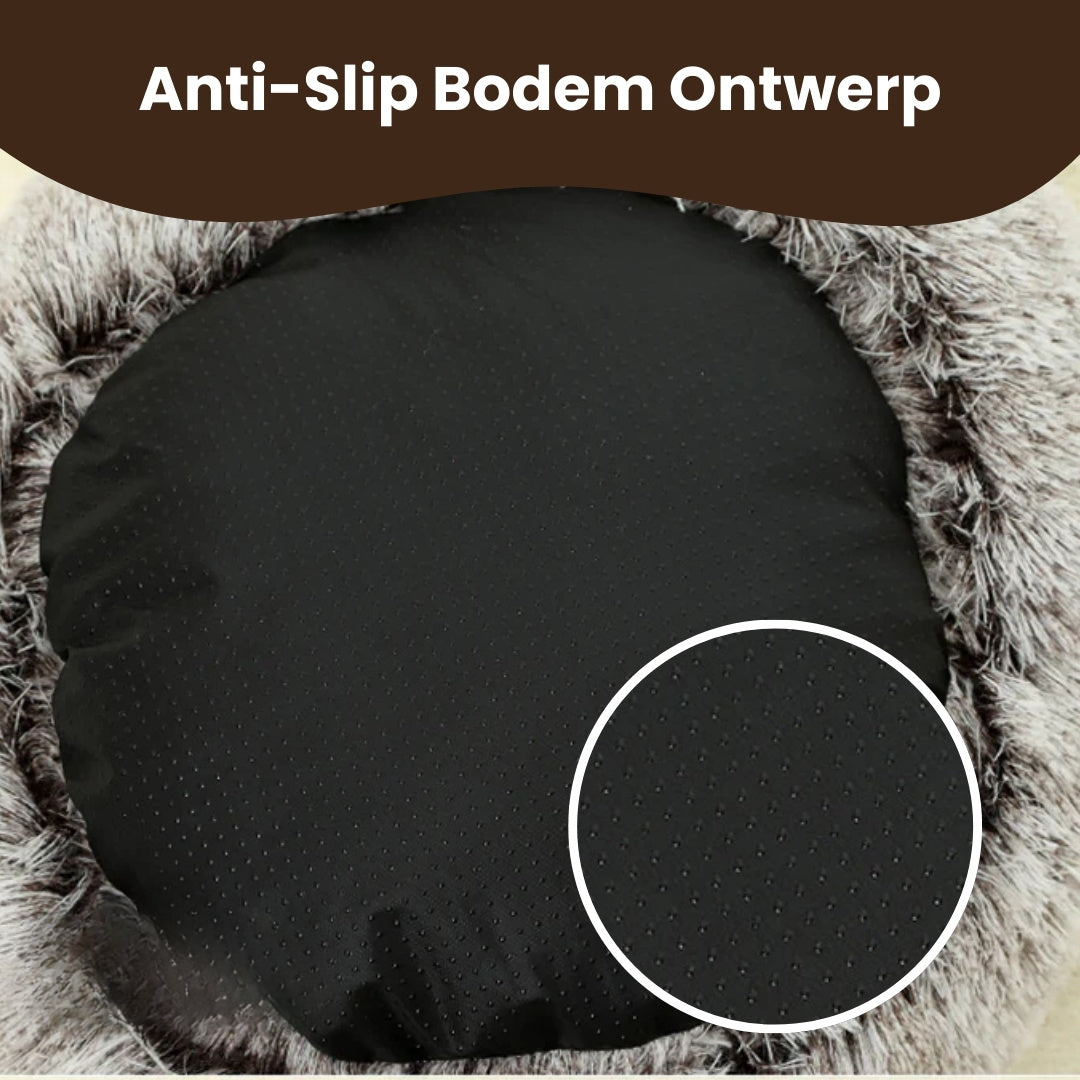 Pootjespret™ Luxe Kalmerend Slaapnest - Voor Katten & Kleine Honden