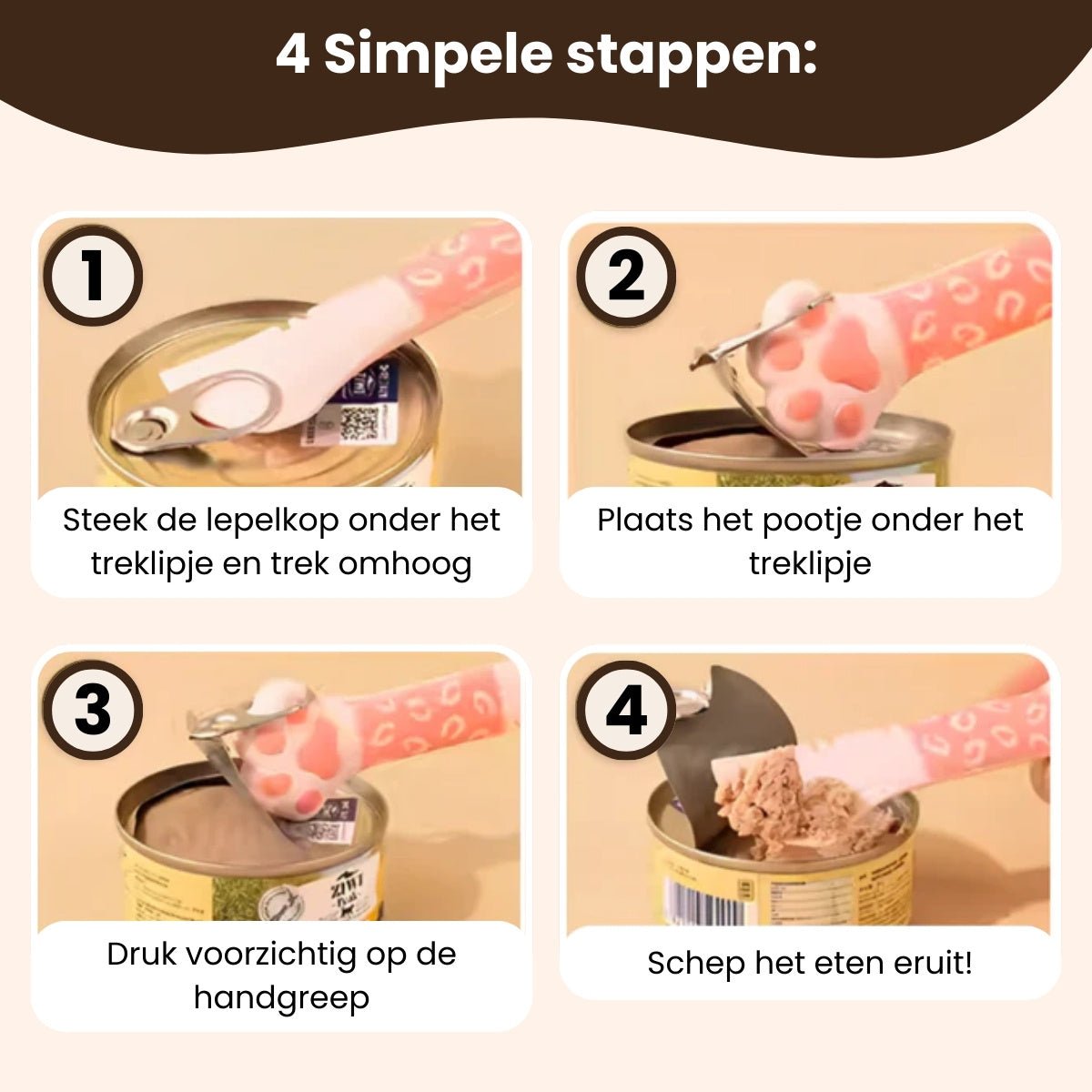 Pootjespret™ Blikvoer Helper Set