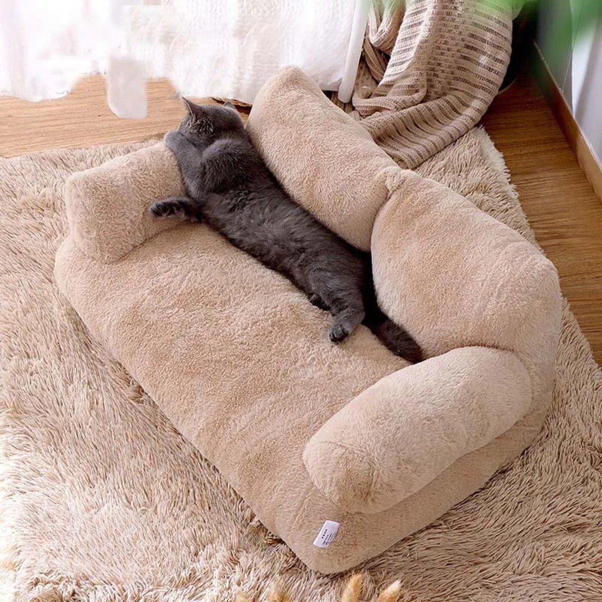 Pootjespret™ Luxe Kalmerende Sofa - Voor Katten & Kleine Honden