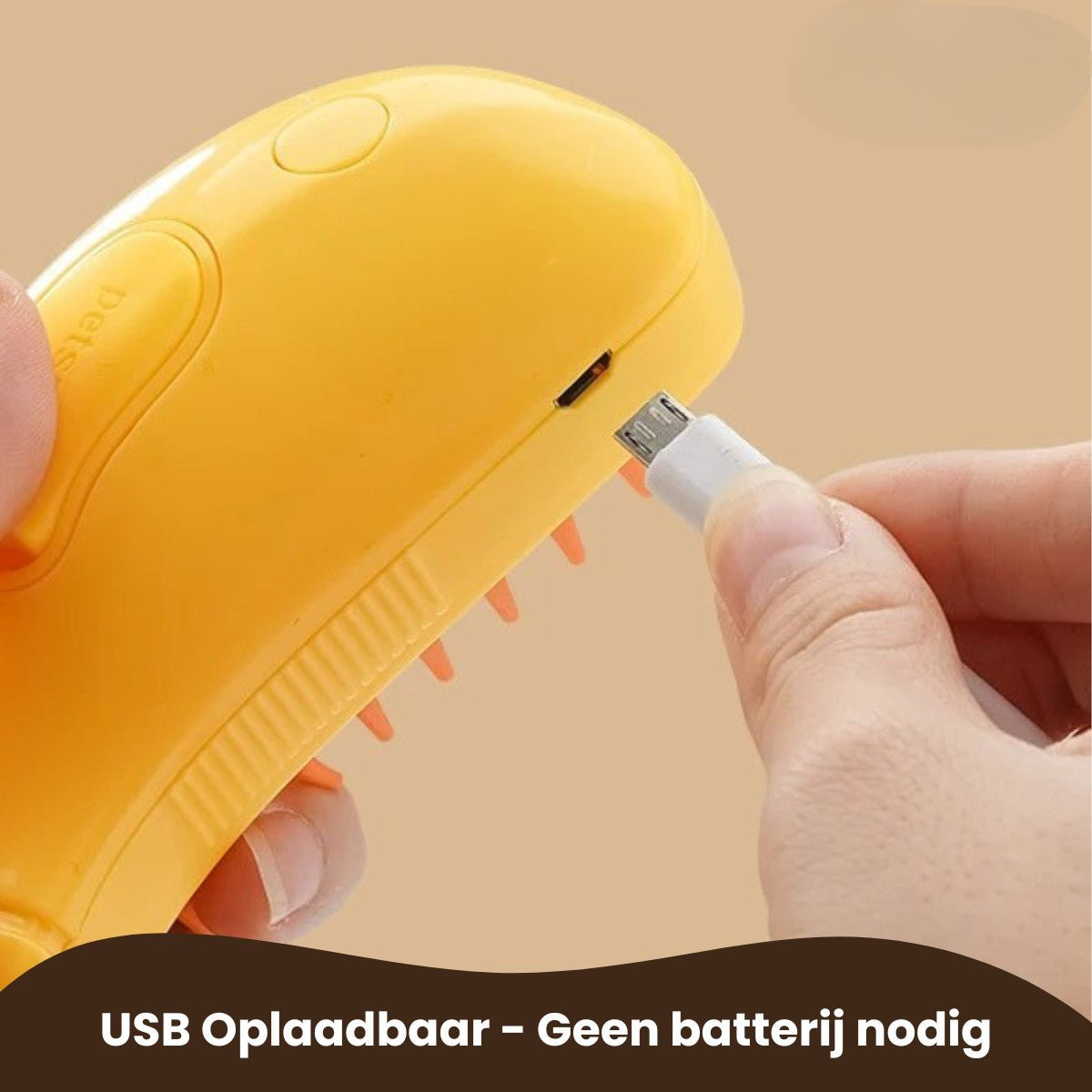 Pootjespret™ Steami Original - Vachtverzorgings Borstel voor Huisdieren