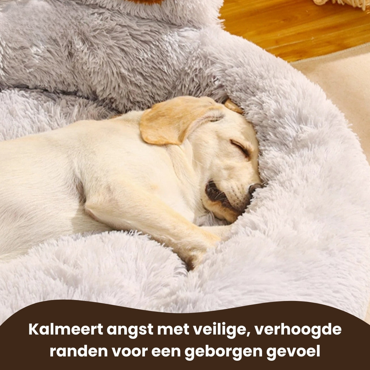 Pootjespret™ Luxe Pootvormige Slaapmand - Voor Honden & Katten