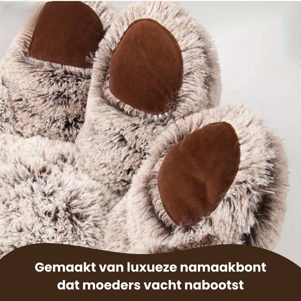 Pootjespret™ Luxe Pootvormige Slaapmand - Voor Honden & Katten