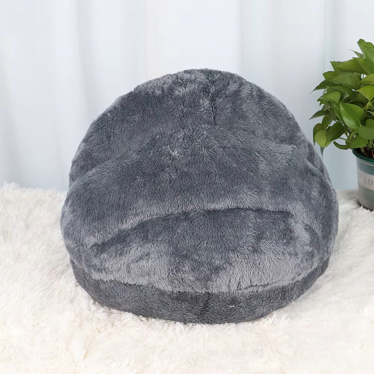 Pootjespret™ Kalmerend Zacht Grot Bed - Voor Katten & Kleine Honden